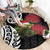 New Zealand Kakapo Christmas Round Carpet Meri Kirihimete Pohutukawa Flowers