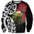 New Zealand Kakapo Christmas Sweatshirt Meri Kirihimete Pohutukawa Flowers