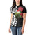 New Zealand Kakapo Christmas Women Polo Shirt Meri Kirihimete Pohutukawa Flowers