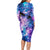 I Love You In Every Universe Personalised Long Sleeve Bodycon Dress Polynesian Pattern Galaxy Style LT9 - Polynesian Pride