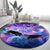 I Love You In Every Universe Personalised Round Carpet Polynesian Pattern Galaxy Style LT9 - Polynesian Pride