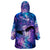 I Love You In Every Universe Personalised Wearable Blanket Hoodie Polynesian Pattern Galaxy Style LT9 - Polynesian Pride