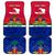 Haiti Independence Day Car Mats Libete Egalite Fratenite Ayiti 1804 With Polynesian Pattern LT9 Red - Polynesian Pride