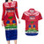 Haiti Independence Day Couples Matching Long Sleeve Bodycon Dress and Hawaiian Shirt Libete Egalite Fratenite Ayiti 1804 With Polynesian Pattern LT9 Red - Polynesian Pride