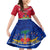 Haiti Independence Day Family Matching Mermaid Dress and Hawaiian Shirt Libete Egalite Fratenite Ayiti 1804 With Polynesian Pattern LT9 Daughter's Dress Red - Polynesian Pride