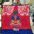 Haiti Independence Day Quilt Libete Egalite Fratenite Ayiti 1804 With Polynesian Pattern LT9 Red - Polynesian Pride