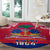 Haiti Independence Day Round Carpet Libete Egalite Fratenite Ayiti 1804 With Polynesian Pattern LT9 - Polynesian Pride