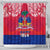 Haiti Independence Day Shower Curtain Libete Egalite Fratenite Ayiti 1804 With Polynesian Pattern LT9 - Polynesian Pride