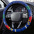 Haiti Independence Day Steering Wheel Cover Libete Egalite Fratenite Ayiti 1804 With Polynesian Pattern