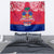 Haiti Independence Day Tapestry Libete Egalite Fratenite Ayiti 1804 With Polynesian Pattern LT9 - Polynesian Pride