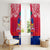 Haiti Independence Day Window Curtain Libete Egalite Fratenite Ayiti 1804 With Polynesian Pattern LT9 - Polynesian Pride