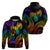 Personalised Its In My DNA Valentine Day Hoodie Fingerprint Heart with Color Pride Flag LT9 - Polynesian Pride