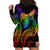 Personalised Its In My DNA Valentine Day Hoodie Dress Fingerprint Heart with Color Pride Flag LT9 - Polynesian Pride