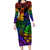 New Zealand LGBT Fern Heart Long Sleeve Bodycon Dress Dont judge What You Dont Understand LT9 Long Dress - Polynesian Pride