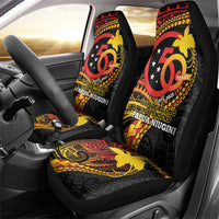 Papua New Guinea Tribal Tattoo Car Seat Cover 50th Independence Anniversary LT9 - Polynesian Pride