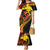 Papua New Guinea Tribal Tattoo Family Matching Mermaid Dress and Hawaiian Shirt 50th Independence Anniversary