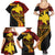 Papua New Guinea Tribal Tattoo Family Matching Summer Maxi Dress and Hawaiian Shirt 50th Independence Anniversary