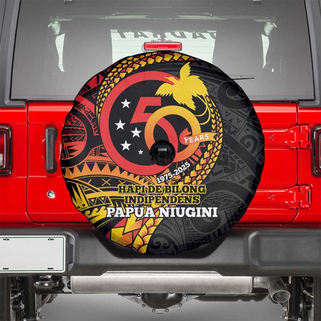 Papua New Guinea Tribal Tattoo Spare Tire Cover 50th Independence Anniversary LT9 - Polynesian Pride