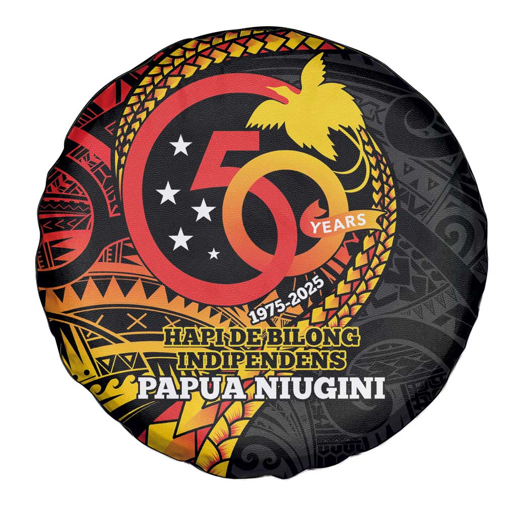 Papua New Guinea Tribal Tattoo Spare Tire Cover 50th Independence Anniversary LT9 - Polynesian Pride