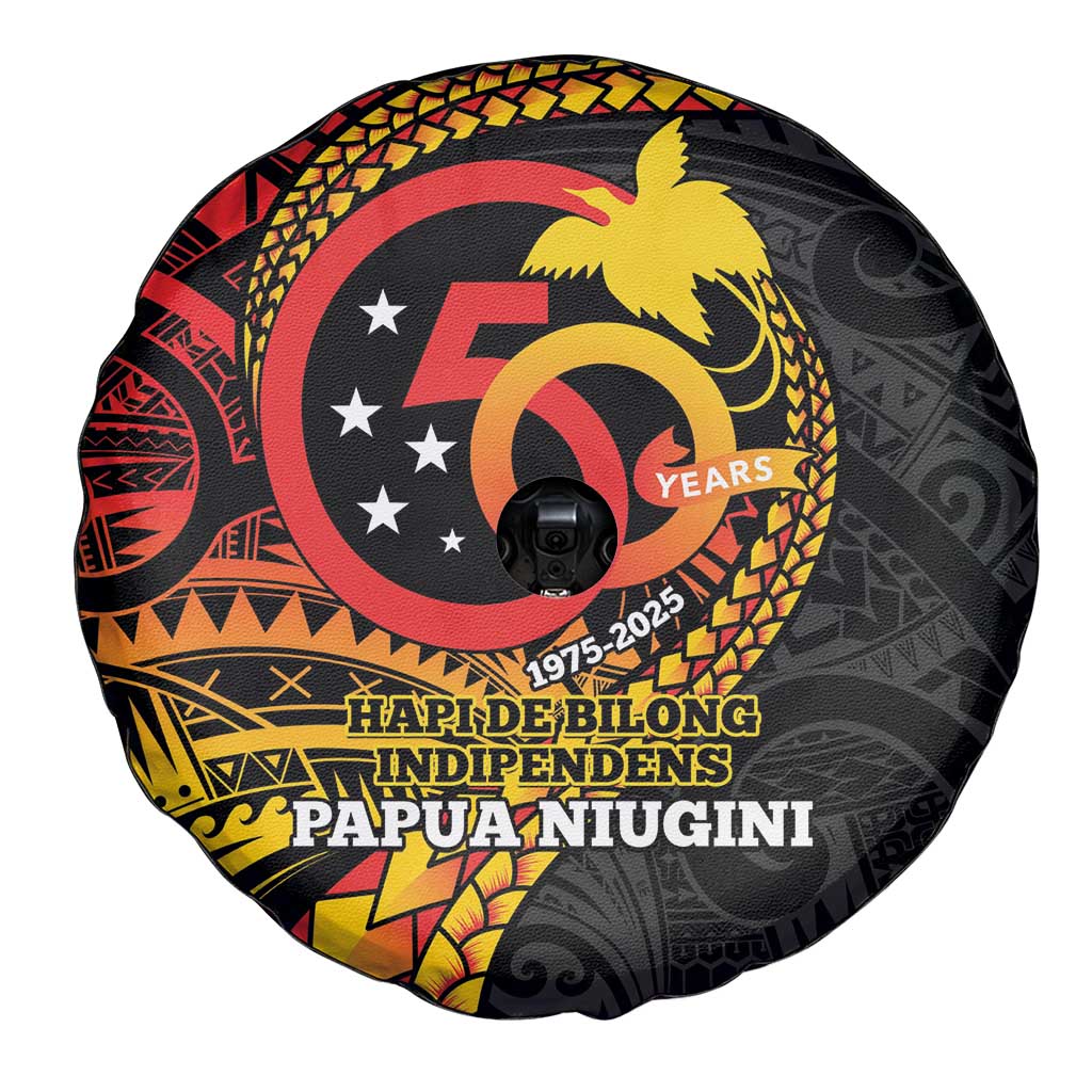 Papua New Guinea Tribal Tattoo Spare Tire Cover 50th Independence Anniversary LT9 - Polynesian Pride