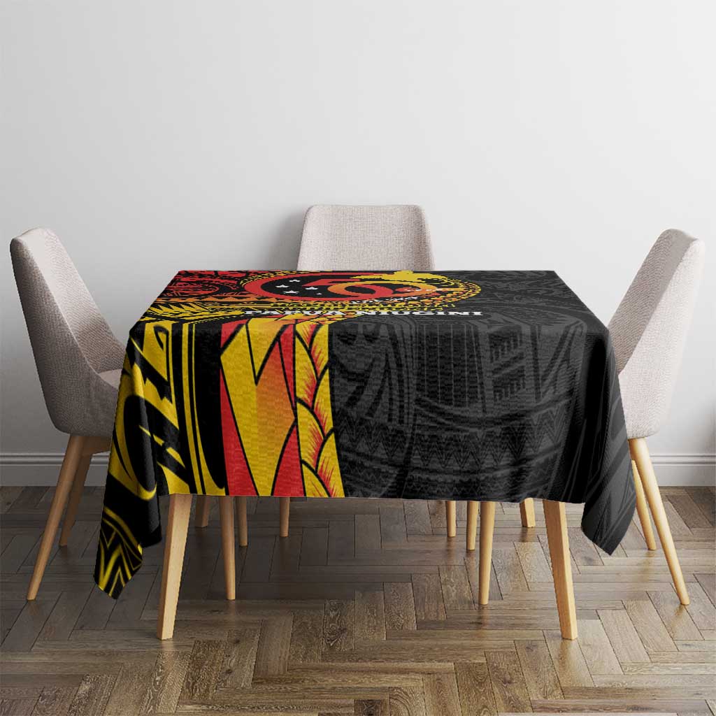 Papua New Guinea Tribal Tattoo Tablecloth 50th Independence Anniversary LT9 - Polynesian Pride