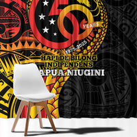 Papua New Guinea Tribal Tattoo Window Curtain 50th Independence Anniversary LT9 - Polynesian Pride
