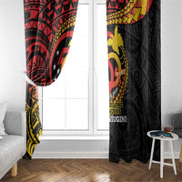 Papua New Guinea Tribal Tattoo Window Curtain 50th Independence Anniversary LT9 - Polynesian Pride