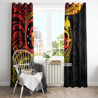 Papua New Guinea Tribal Tattoo Window Curtain 50th Independence Anniversary LT9 - Polynesian Pride