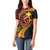 Papua New Guinea Tribal Tattoo Women Polo Shirt 50th Independence Anniversary