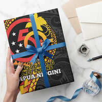 Papua New Guinea Tribal Tattoo Wrapping Paper 50th Independence Anniversary LT9 - Polynesian Pride