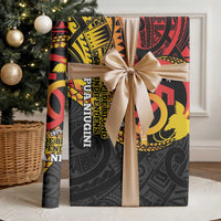 Papua New Guinea Tribal Tattoo Wrapping Paper 50th Independence Anniversary LT9 - Polynesian Pride
