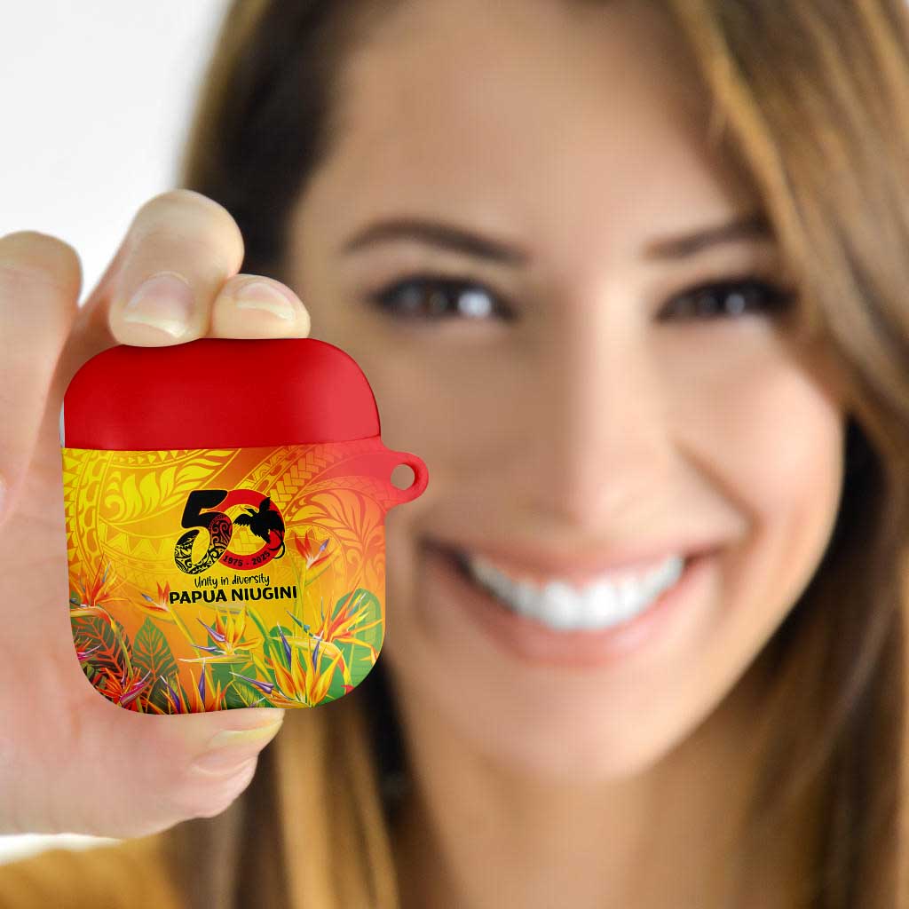 Papua New Guinea Unity in Diversity AirPods Case 50th Indipendens Papua Niugini LT9 Gold - Polynesian Pride