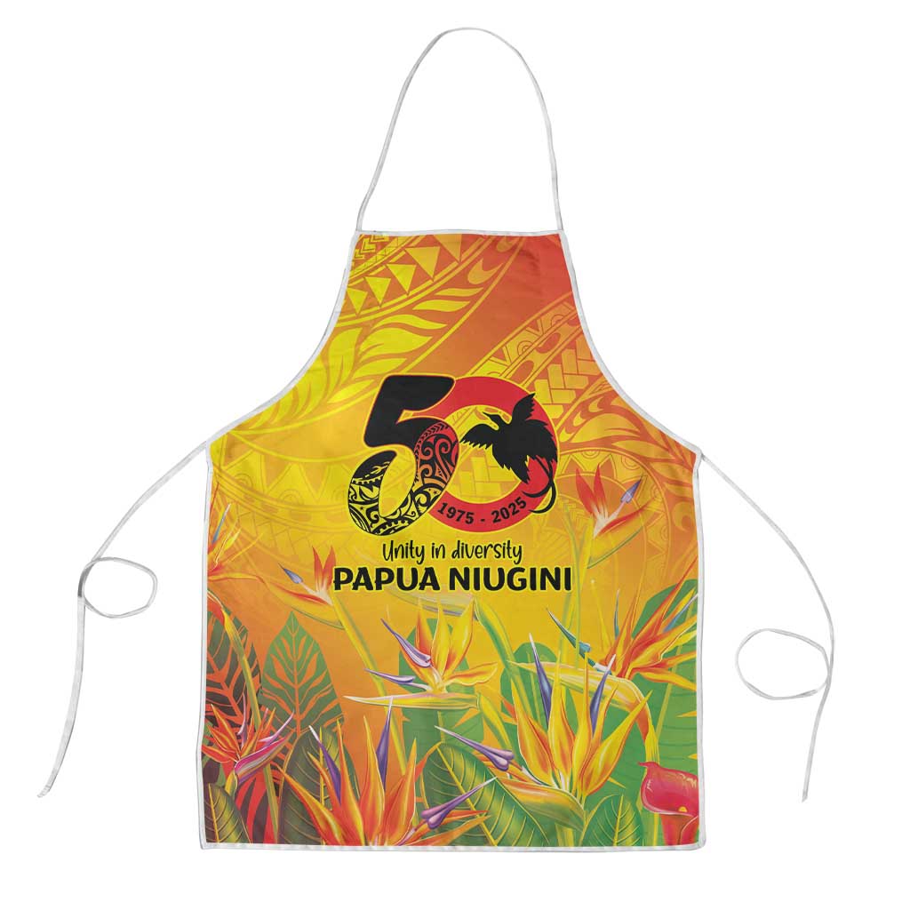 Papua New Guinea Unity in Diversity Apron 50th Indipendens Papua Niugini LT9 Gold - Polynesian Pride