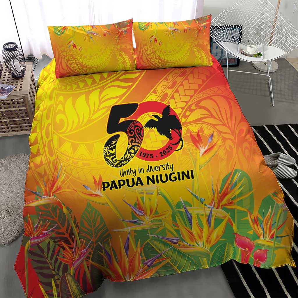 Papua New Guinea Unity in Diversity Bedding Set 50th Indipendens Papua Niugini LT9 - Polynesian Pride