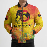 Papua New Guinea Unity in Diversity Bomber Puffer Jacket 50th Indipendens Papua Niugini LT9 - Polynesian Pride