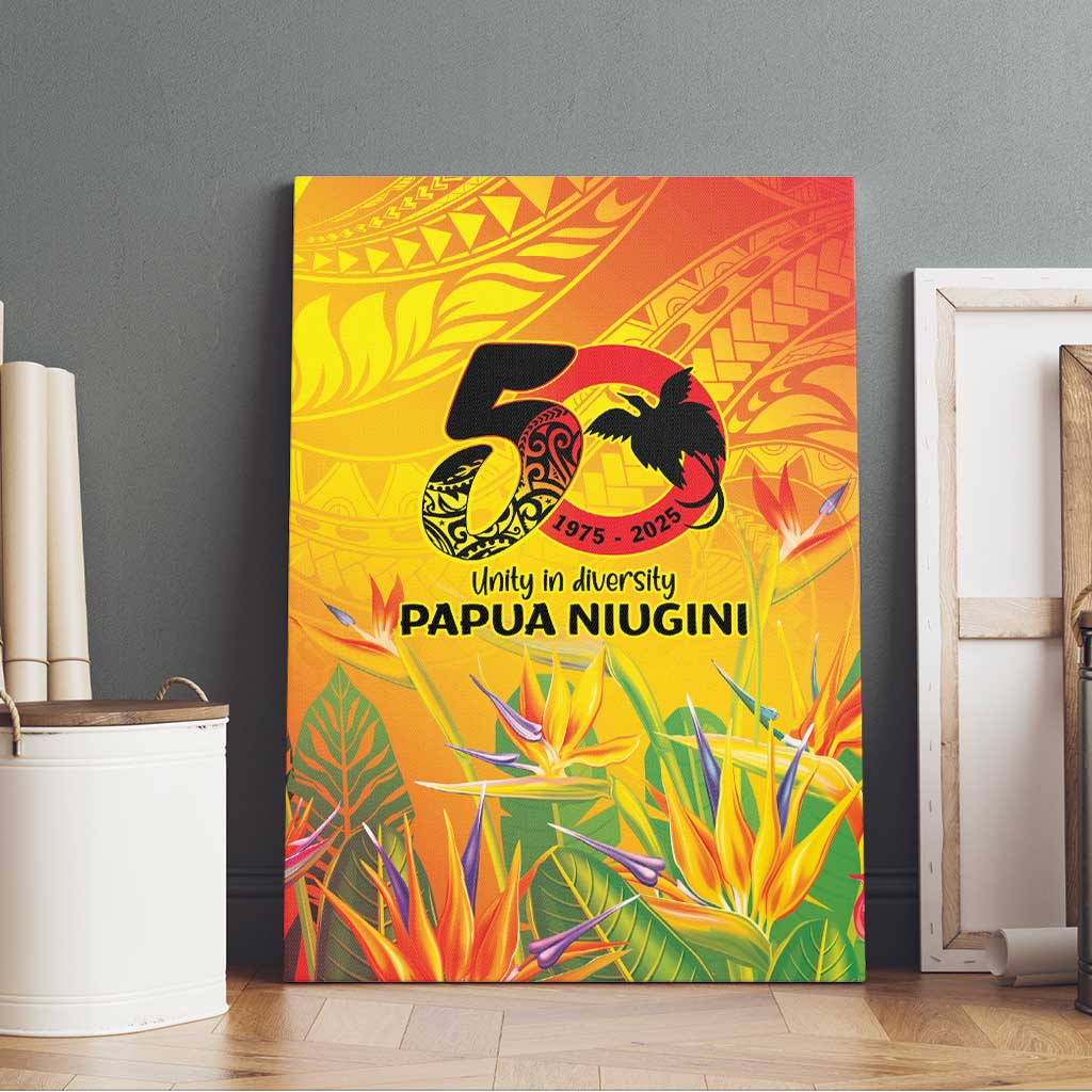Papua New Guinea Unity in Diversity Canvas Wall Art 50th Indipendens Papua Niugini LT9 - Polynesian Pride