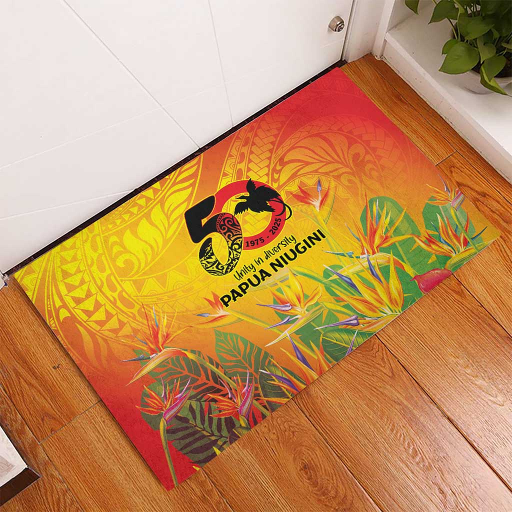 Papua New Guinea Unity in Diversity Rubber Doormat 50th Indipendens Papua Niugini LT9 - Polynesian Pride