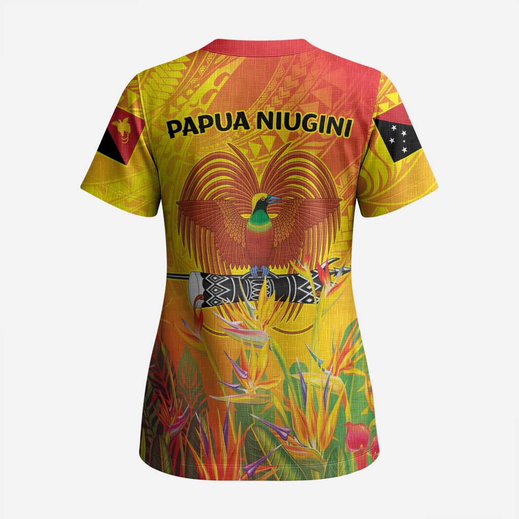 Papua New Guinea Unity in Diversity Scrub Top 50th Indipendens Papua Niugini LT9 - Polynesian Pride