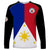 Philippines Concept Home Football Long Sleeve Shirt Pilipinas Flag Black Style 2023 LT9 Unisex Black - Polynesian Pride