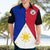 (Custom Text And Number) Philippines Concept Home Football Hawaiian Shirt Pilipinas Flag Black Style 2023 LT9 - Polynesian Pride