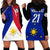 (Custom Text And Number) Philippines Concept Home Football Hoodie Dress Pilipinas Flag Black Style 2023 LT9 - Polynesian Pride