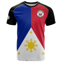 (Custom Text and Number) Philippines Concept Home Football T Shirt Pilipinas Flag Black Style 2023 LT9 Black - Polynesian Pride