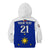 (Custom Text And Number) Philippines Concept Home Football Kid Hoodie Pilipinas Flag White Style 2023 LT9 - Polynesian Pride