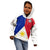 (Custom Text And Number) Philippines Concept Home Football Kid Hoodie Pilipinas Flag White Style 2023 LT9 - Polynesian Pride