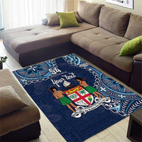 Personalised Fiji 54th Anniversary Area Rug Siga Ni Bula Galala Marautaki O Viti LT9 - Polynesian Pride