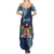 Personalised Fiji 54th Anniversary Summer Maxi Dress Siga Ni Bula Galala Marautaki O Viti LT9