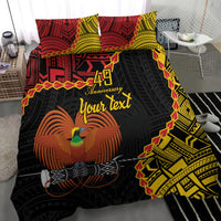 Personalised Papua New Guinea 49th Anniversary Bedding Set Hapi De bilong Indipendens Papua Niugini LT9 - Polynesian Pride