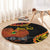 Personalised Papua New Guinea 49th Anniversary Round Carpet Hapi De bilong Indipendens Papua Niugini