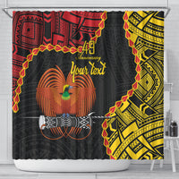 Personalised Papua New Guinea 49th Anniversary Shower Curtain Hapi De bilong Indipendens Papua Niugini LT9 - Polynesian Pride