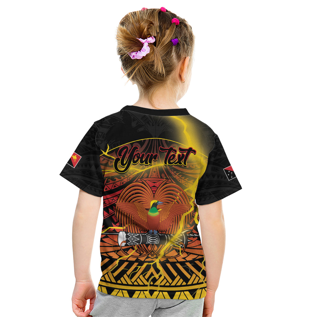 Personalised Papua New Guinea 49th Anniversary Kid T Shirt Bird of Paradise Unity In Diversity LT9 - Polynesian Pride